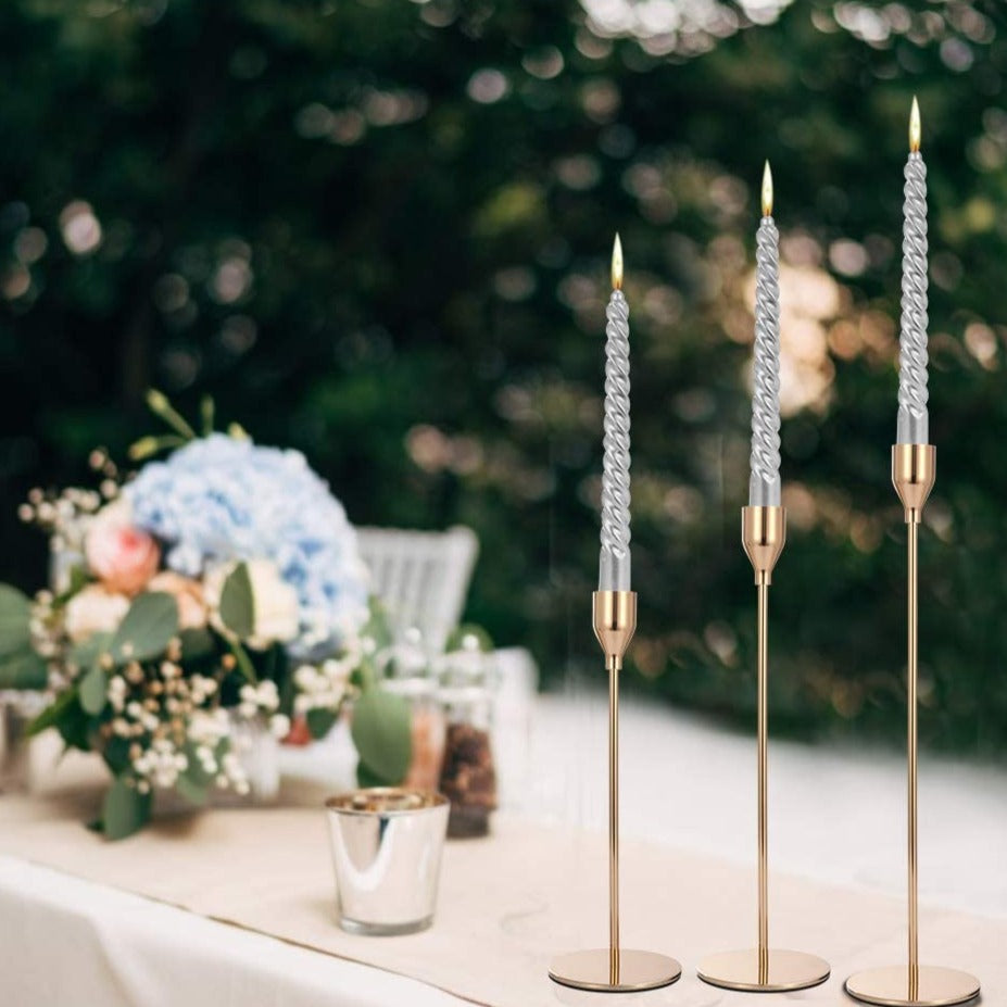 Eccentric Metallic Candle Holder