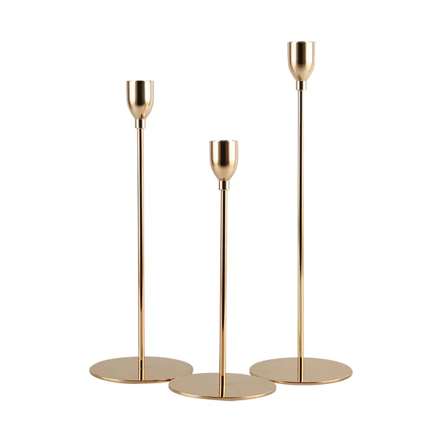 Eccentric Metallic Candle Holder
