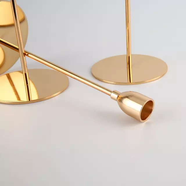 Eccentric Metallic Candle Holder