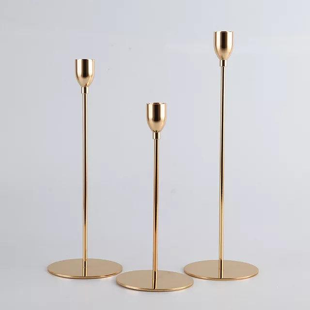 Eccentric Metallic Candle Holder