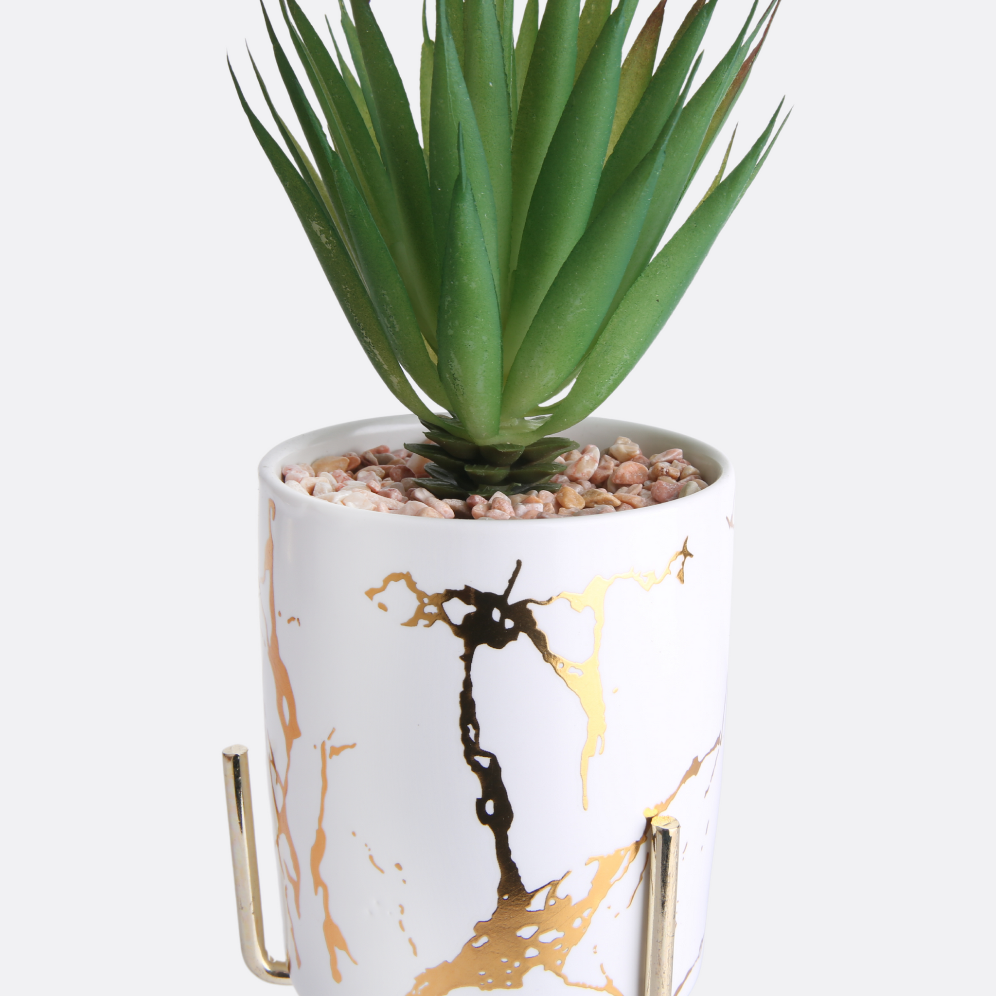 Planter with Marble Design pot