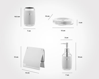 Royal 6 Pieces Acrylic Bath Set