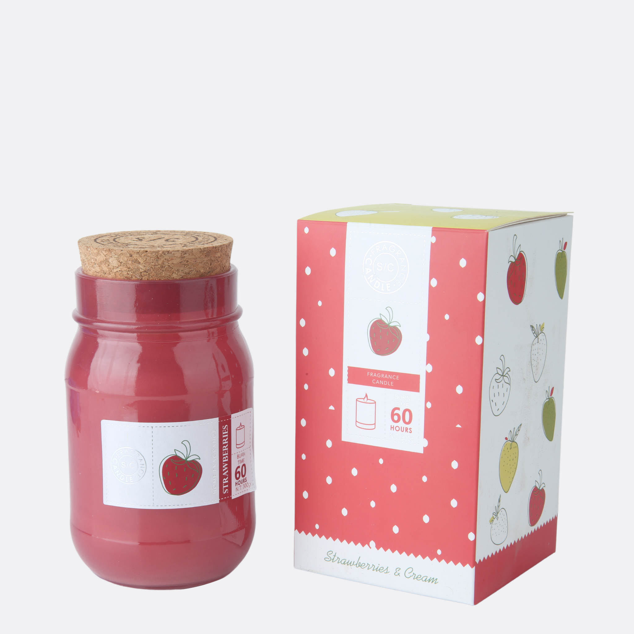 Strawberries Aroma Sensation Jar Candle