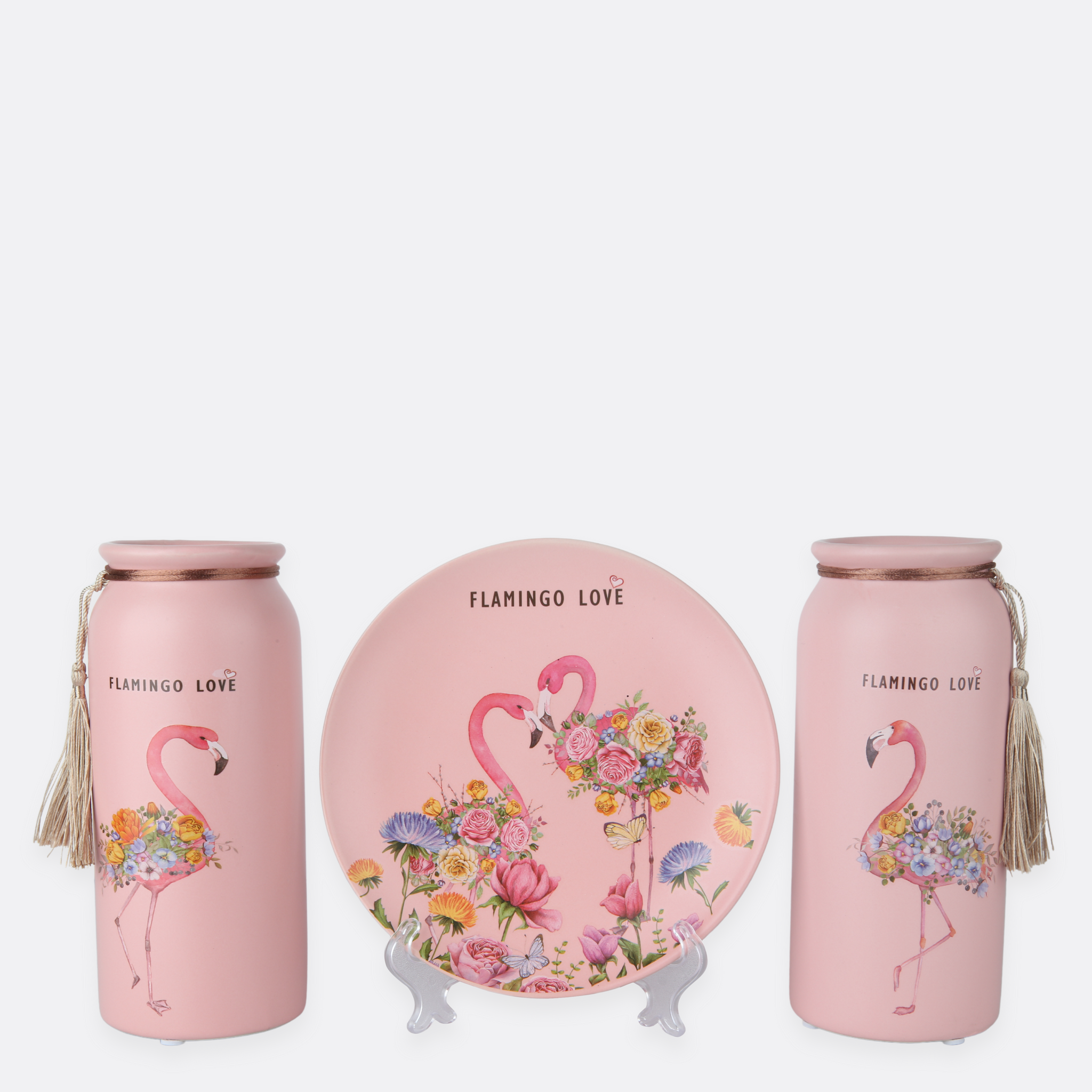 Flamingo Vase Set