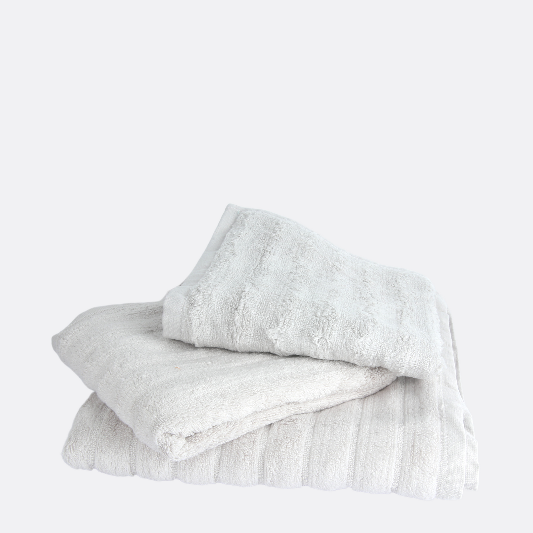Jacquard Towel With Textured Border ( Set Of 3 )