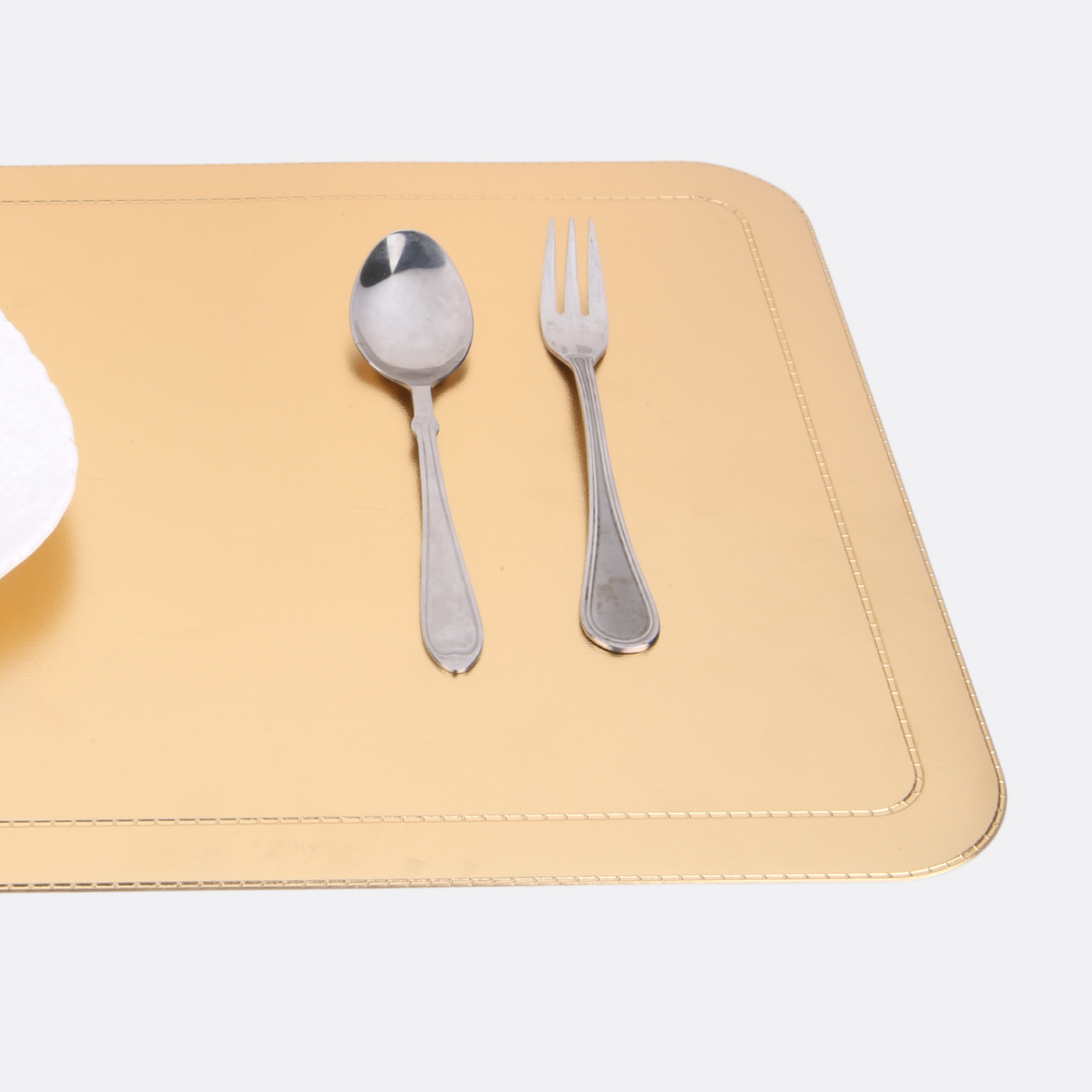 Golden Leather place Mats (Set Of 2)