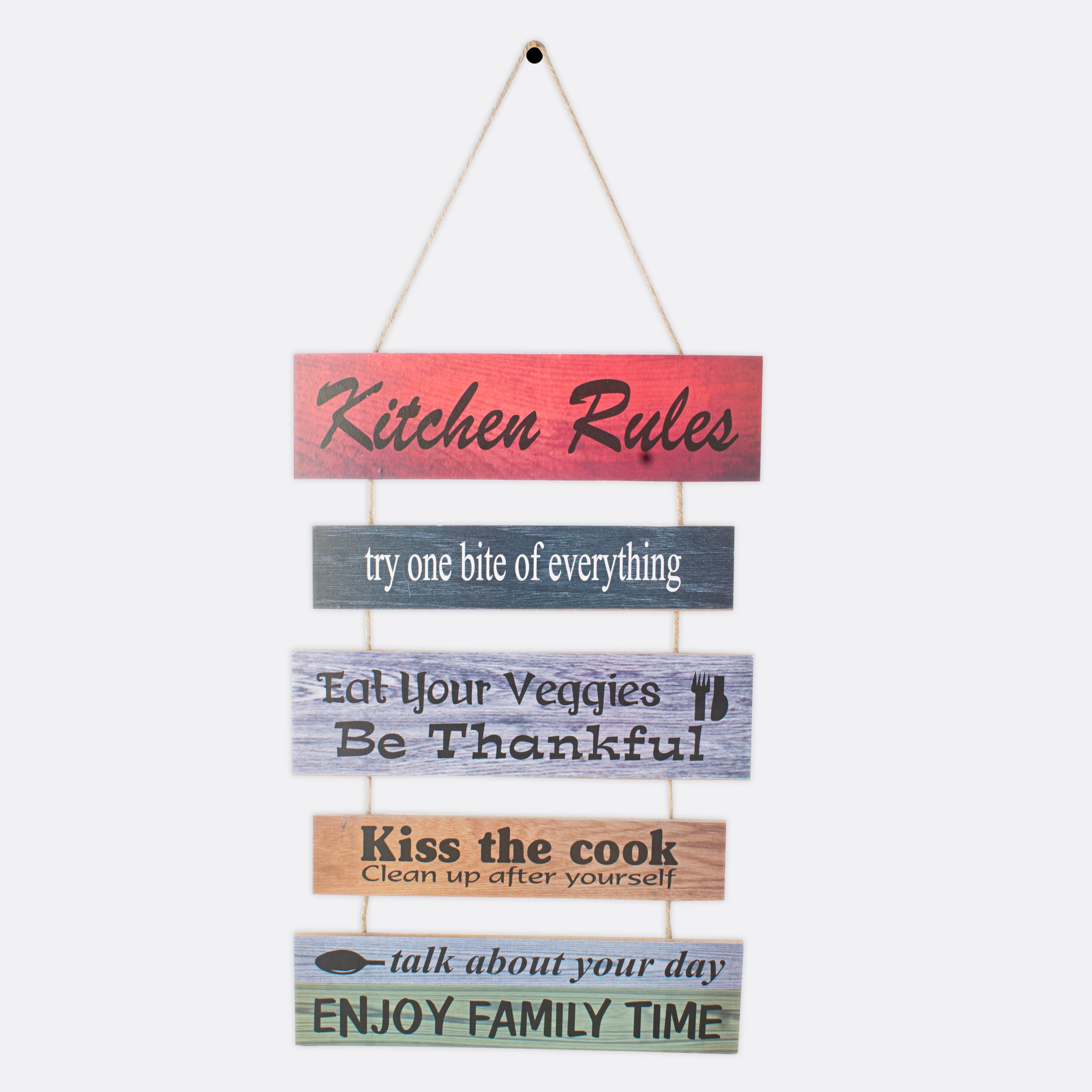 Kitchen Rules Wall Hanging