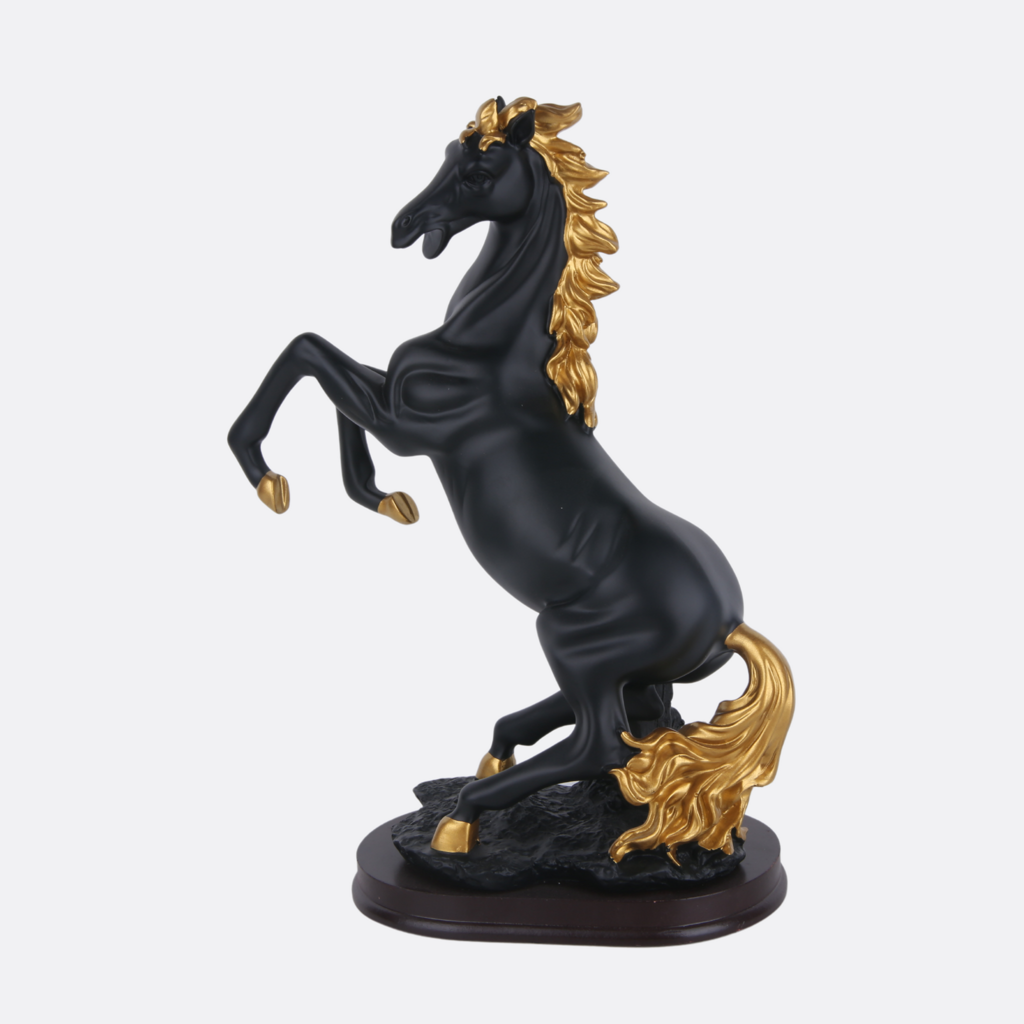 Discerning Black Horse Sculpture