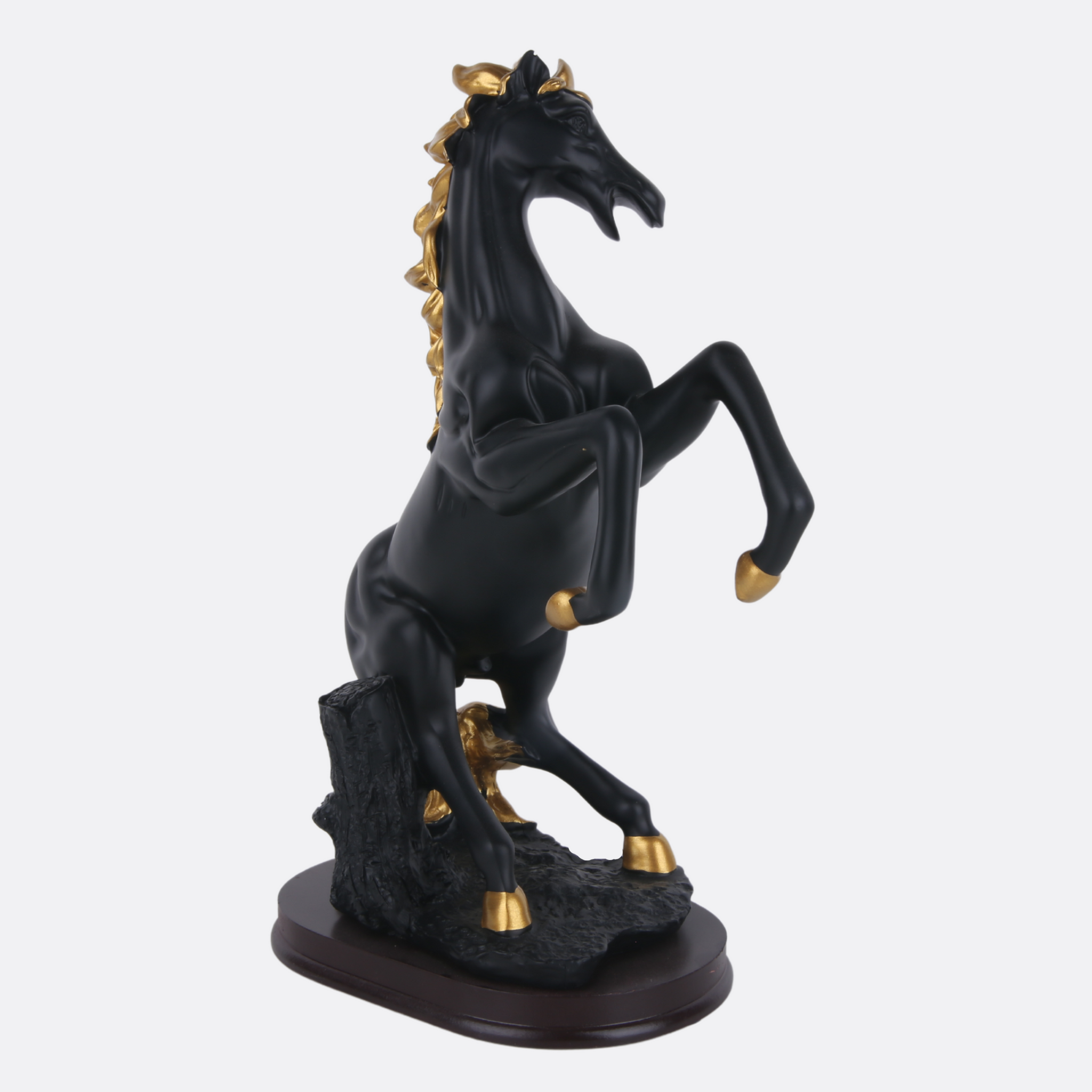 Discerning Black Horse Sculpture