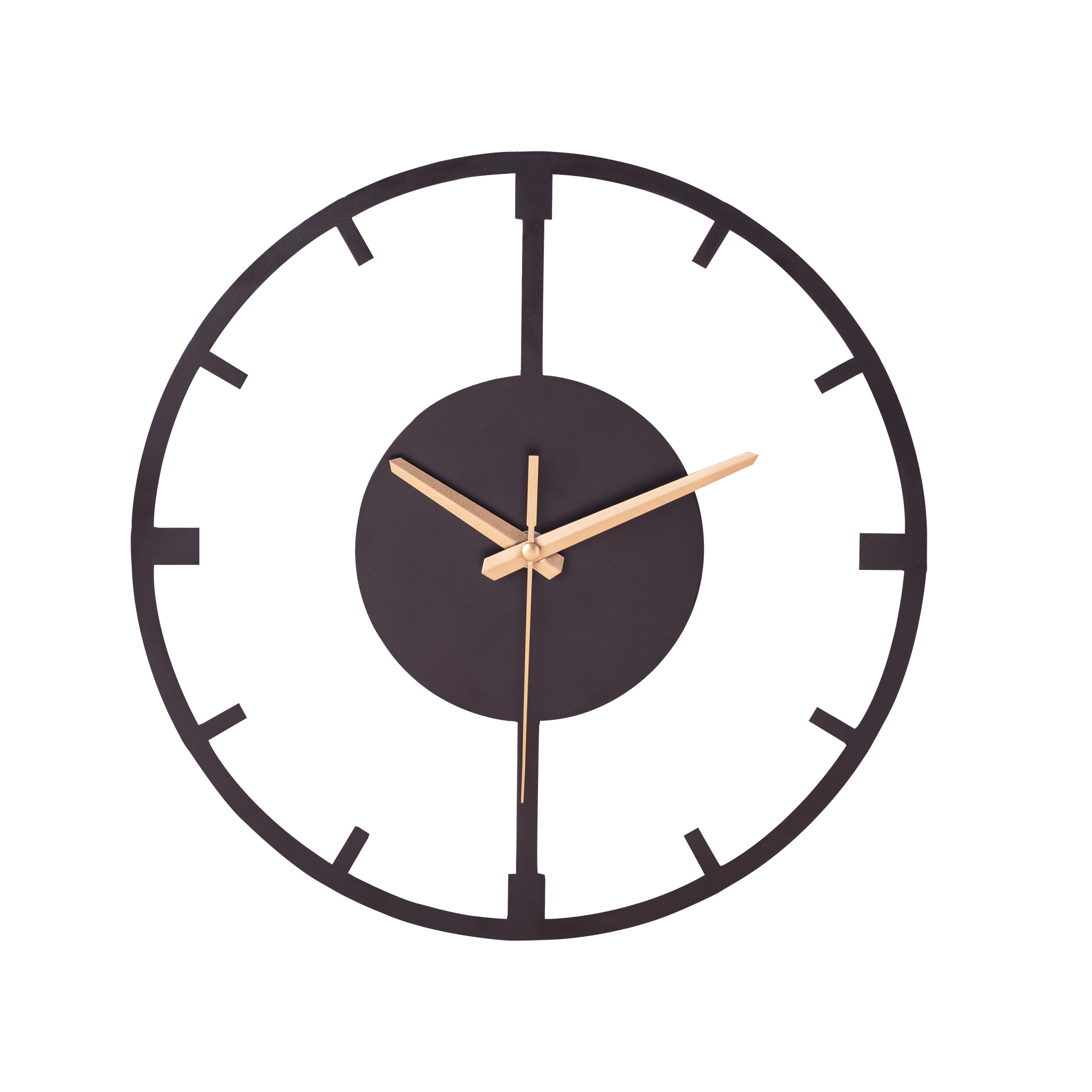 Metal Wheel Wall Clock