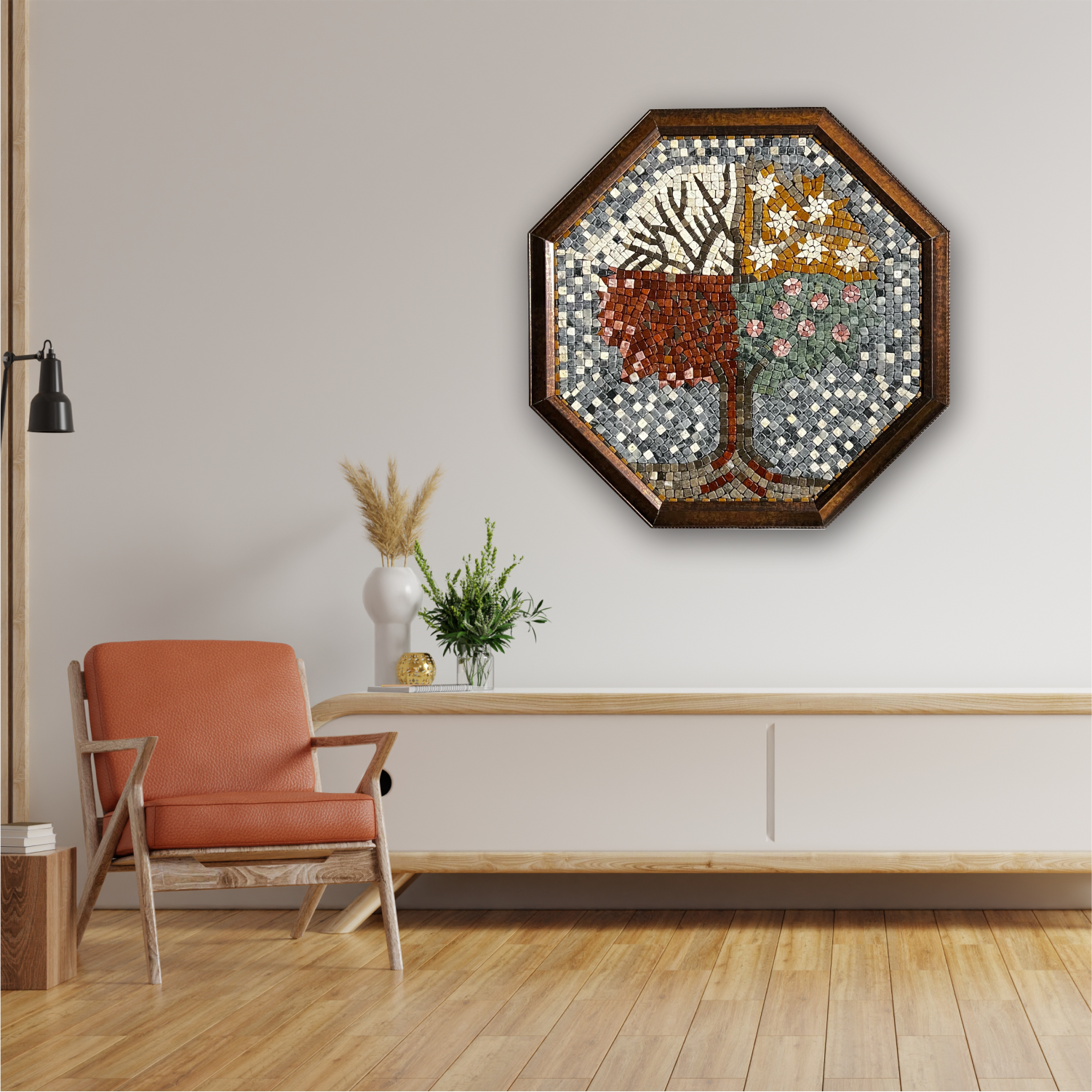 Mosaic Abstract Tree Wall Art