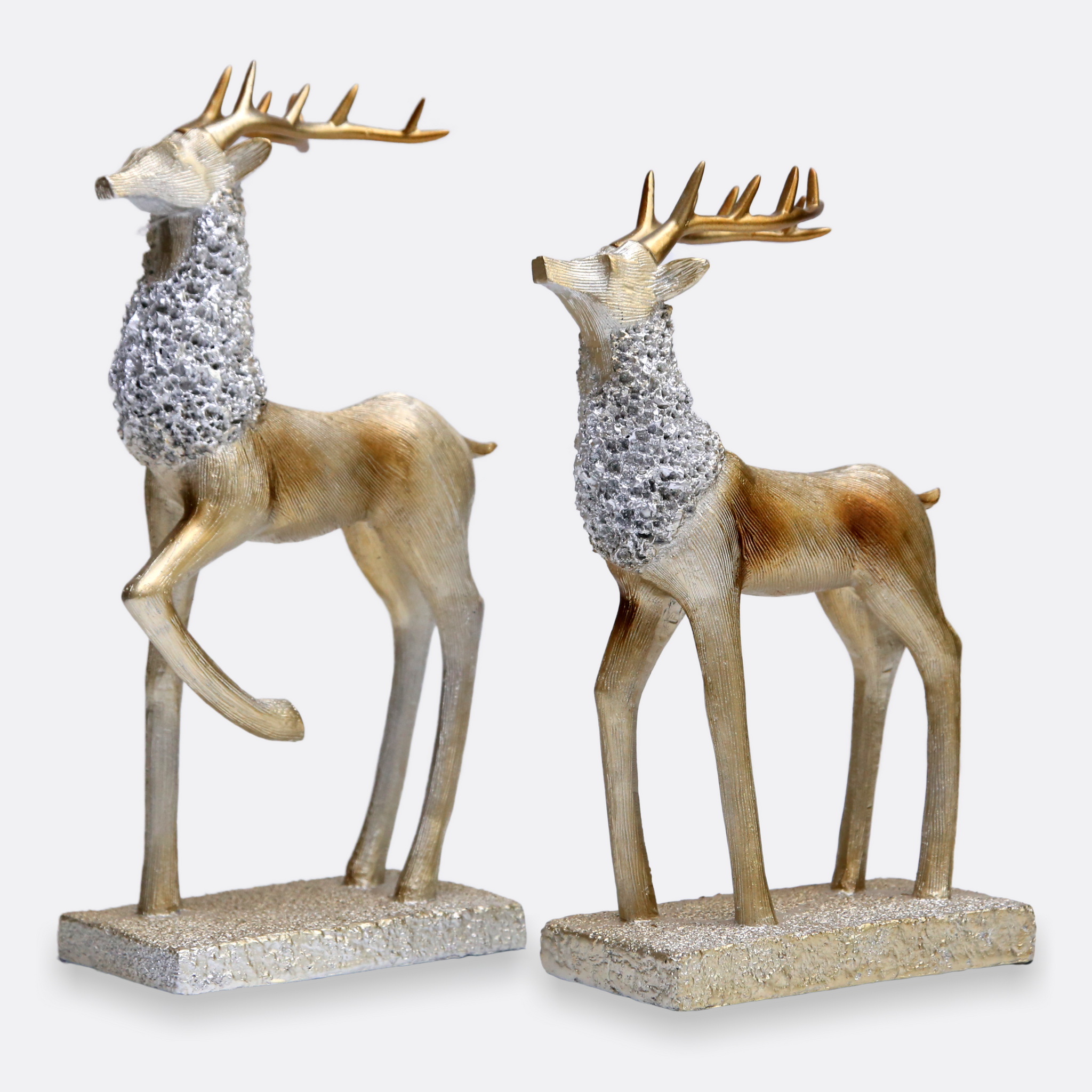 Discerning Golden Deer Sculpture (pair)