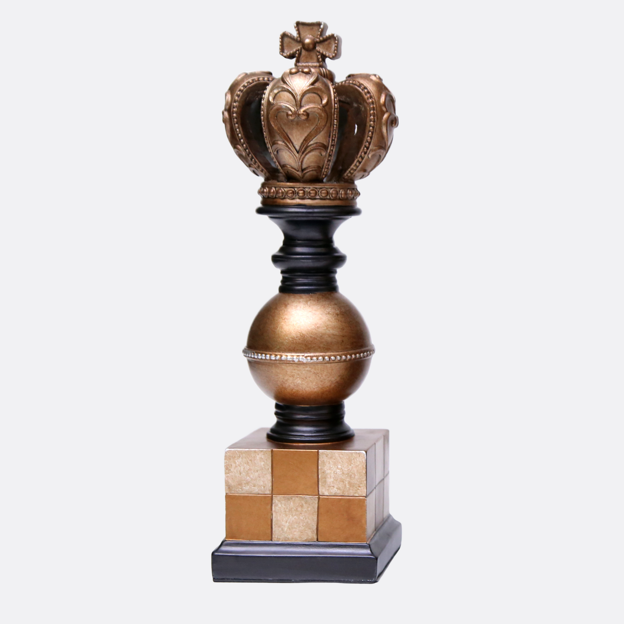 Ornamental Chess Sculptures (Set of 3)