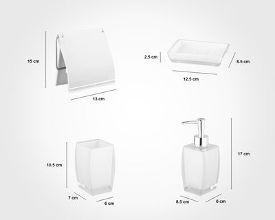 6 Pieces Acrylic Bath Set