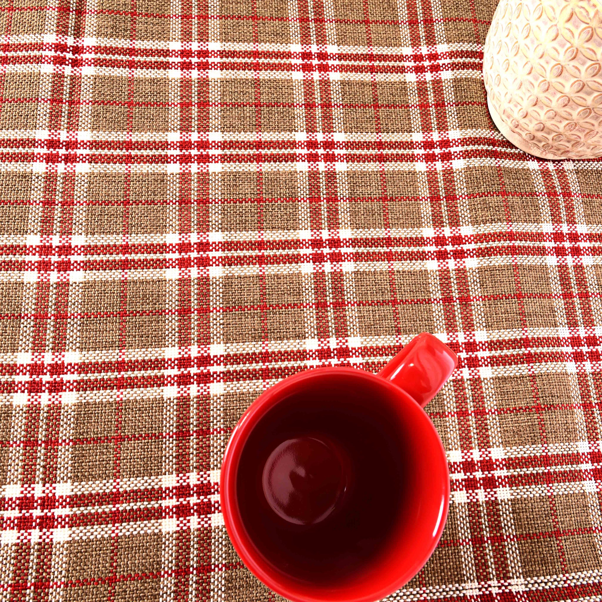 Broad Checkered Table Runner