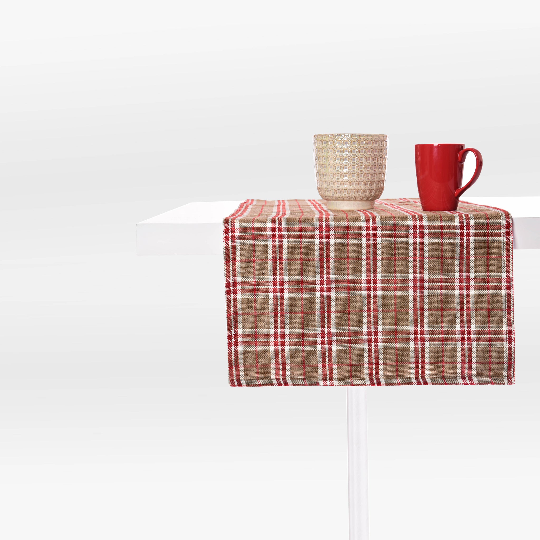 Broad Checkered Table Runner