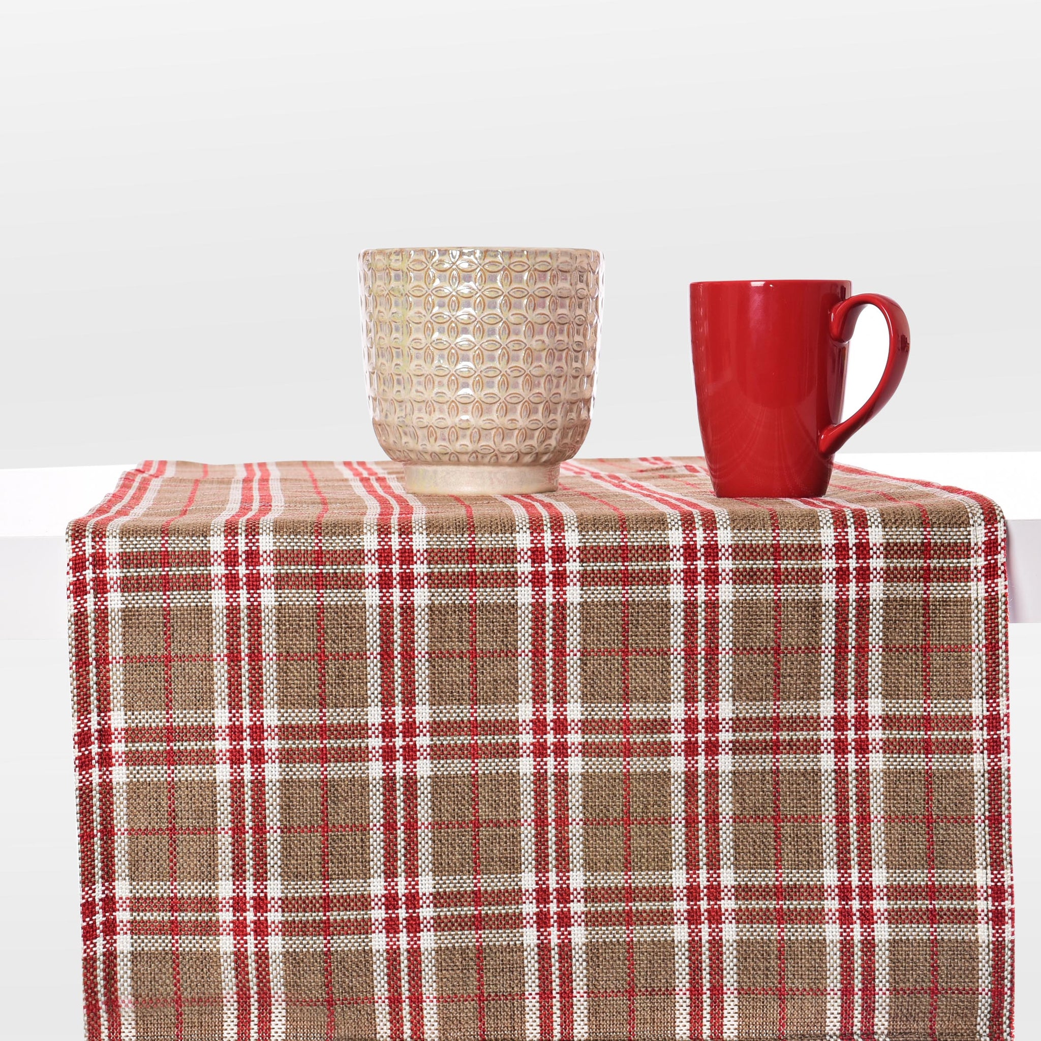 Broad Checkered Table Runner