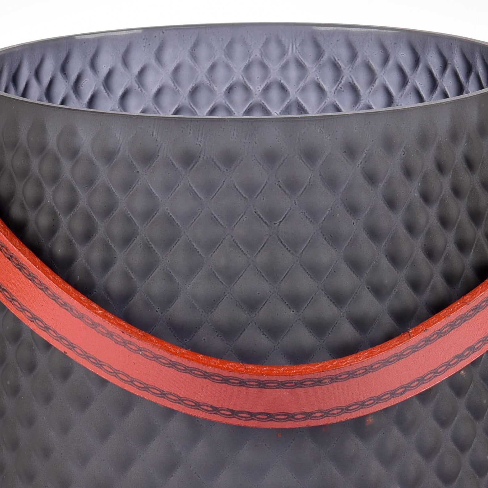 Art Deco Textured Glass Mid-Sized Bucket