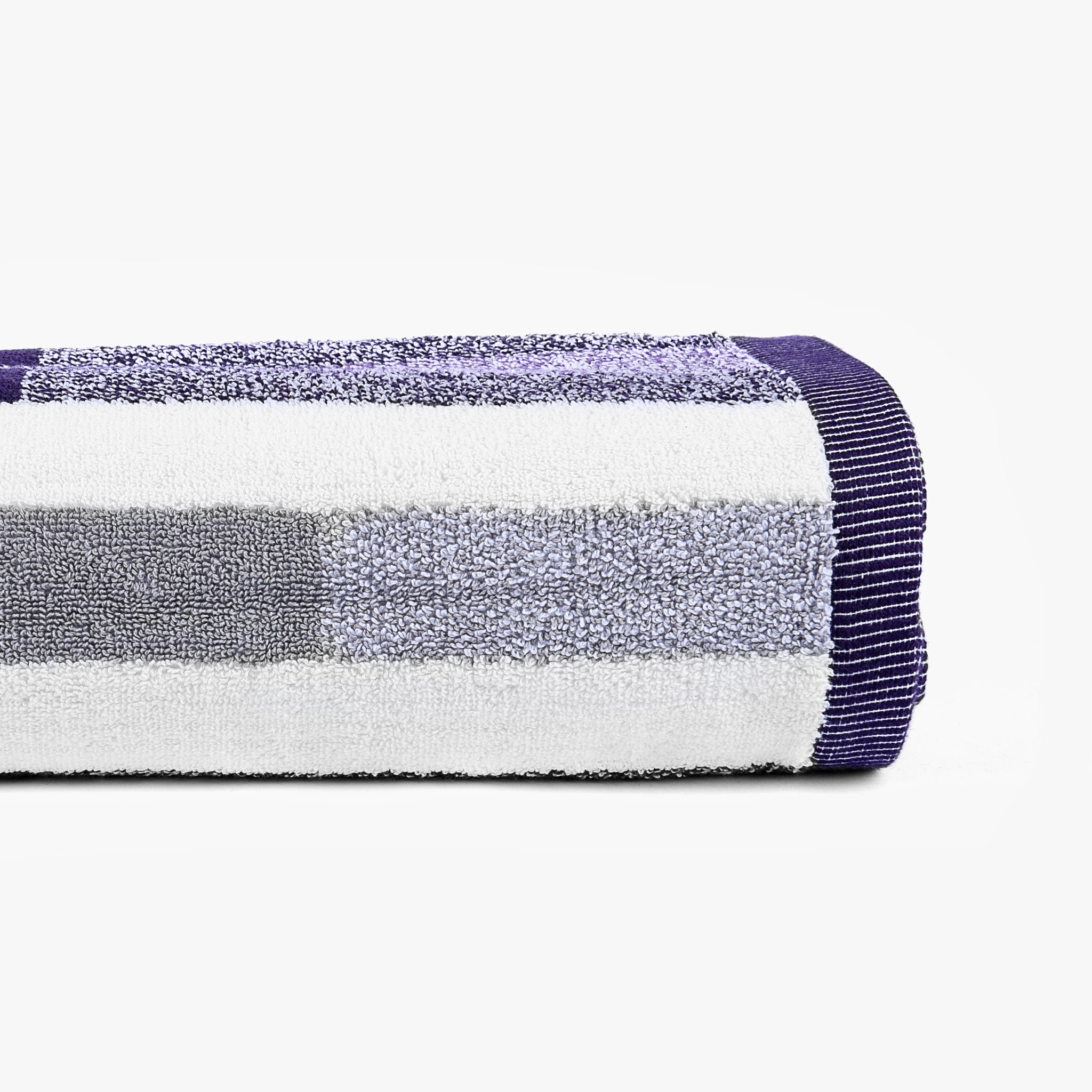 Towel With Contrasting Rectangular Boxes